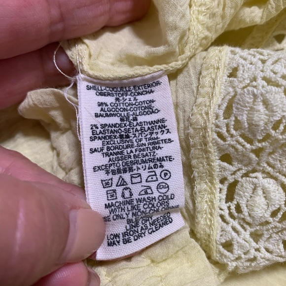 FREE PEOPLE peasant type blouse in yellow - Picture 8 of 11